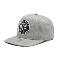 Mitchell  Ness Nba Brooklyn Nets Team Logo High Crown 6 Panel Classic Red Snapback Cap Hhss3272-Bneyypppgyht