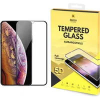 Mocco Full Glue 5D Signature Edition Tempered Glass Aizsargstikls Pilnam Ekrānam Apple iPhone Xs Max Melns 4752168067932