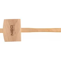 Neo Młotek drewniany Wooden hammer 660G, 140X110X50 mm, length 380 mm 25-078