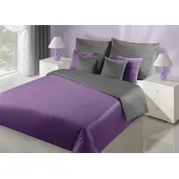 Nova violeta divpusēja tērauda satīna gultas veļa 200X220 1161455