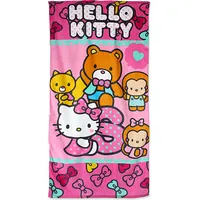 Pludmales dvielis 70X140 Hello Kitty 2854 rozā bērniem 820-285