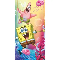 Pludmales dvielis 70X140 Spongebob Squarepants Patryk Starfish kokvilnas sūklis bērniem 0841 5300694