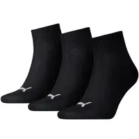 Puma Unisex Quarter Plain 3Pak Socks 906978 32/27108000 12 90697832/2710800012