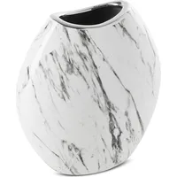 Sana keramikas vāze 14X7X16 balts sudrabs ar marmora rakstu 401813