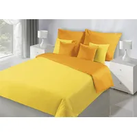 Satīna gultasveļa 200X220 Nova dzelteni oranža, abpusēja 1161061
