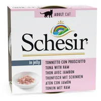 Schesir It Cat Tuna with Ham, 85G - tuncis un šķiņķis želejā Art964353