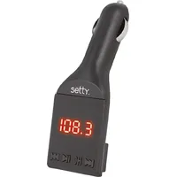 Setty Fm Bluetooth 4.0 Auto Transmitter  Usb Micro Sd Aux Lcd 3.5 mm Vads Melns Gsm035802