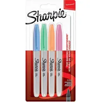 Sharpie 2065402 permanent marker Fibre tip Blue, Green, Orange, Pink 4 pcs