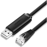 Ugreen Konsoles kabelis, Usb - Rj45 adapteris, vītā pāra Ethernet 1,5 m, melns 6957303857739