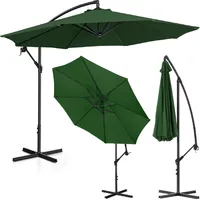 Uniprodo Dārza lietussargs uz rokas, apaļš noliecams, diam. 300 cm zaļš 10250538