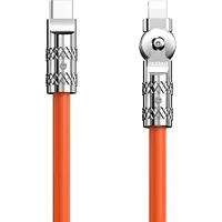 Usb-C to Lightning rotating cable Dudao L24Cl 120W 1M Orange