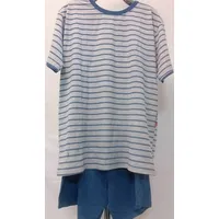 Vīriešu kokvilnas pidžama M01 izmērs Xl Blue  Grey Zema cena Izpārdošana 210001