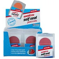 Weldtite Łatki do dętek zestaw Red Devils Self Seal Patch Kit 6 x łatki samoprzylepne pudełko 12 szt. Wld-1031