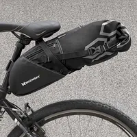 Wozinsky large roomy bicycle bag under the saddle 12 L black Wbb9Bk