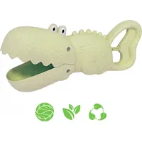 Zaļa krokodila lāpsta smilšu un ūdens savācējs Zaļš Biioloģisks Organisks Materiāls 43711