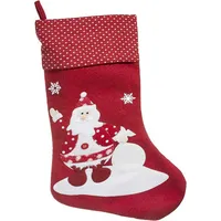 Ziemassvētku rotājums Elven zeķu kurpe balts sarkans vecītis 1172181