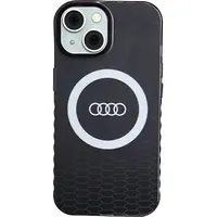 Audi Iml Big Logo Magsafe Case iPhone 15  14 13 6.1 czarny black hardcase Au-Imlmip15-Q5 D2-Bk Au-Imlmip15-Q5/D2-Bk