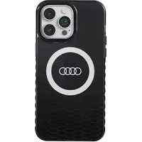 Audi Iml Big Logo Magsafe Case iPhone 14 Pro Max 6.7 czarny black hardcase Au-Imlmip14Pm-Q5 D2-Bk Au-Imlmip14Pm-Q5/D2-Bk