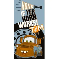Automašīnu dvielis 70X140 Cars Mater Honk If Yer Horn Works Tm F 12 9780 150683
