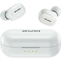 Awei słuchawki Bluetooth 5.1 T13 Pro Tws  stacja dokująca biały white