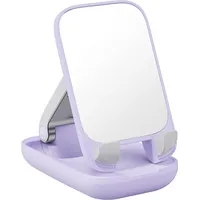 Baseus 2In1 Regulējams statīvs tālruņa ar spoguli Seashell Series violets 6932172629922