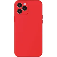 Baseus Elastīgs gēla maciņš iPhone 12 Pro Max Liquid Silica Gel Case sarkans 6953156228627