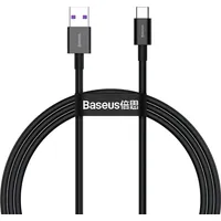 Baseus Superior Usb - Typ C ātrās uzlādes datu kabelis 66 W 11 V  6 A Huawei Supercharge Scp 1 m melns Catys-01