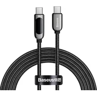 Baseus Usb Type C cable - 100W 20V  5A Power Delivery with display screen power meter 2M black Catsk-C01