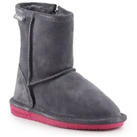 Bearpaw Emma Toddler Zipper Jr 608Tz-903 Charcoal Pomberry winter shoes