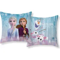 Bērnu spilvendrāna 40X40 3D Frozen Anna Elsa Olaf zila 2041350