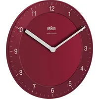 Braun Bc 06 R-Dcf zegar ścienny, okrągły, kwarcowy, czerwony 67021