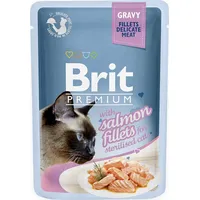 Brit Premium Sterilised Gravy Salmon - wet cat food 85G Art1114002