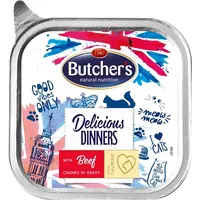 Butchers Delicious Dinners Pieces with beef in sauce - wet cat food 100G Art1113713
