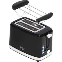 Camry Toaster Cr 3218 Power 750 W, Number of slots 2, Housing material Plastic, Black