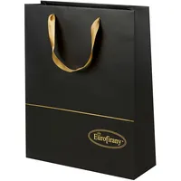 Dāvanu maisiņš 36X12X44 Premium melnā zelta papīra dāvanu iesaiņojums 384754