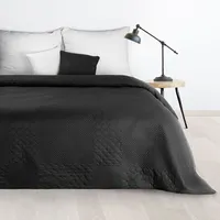 Dekoratīvais gultas pārklājs 220X240 Boni 5 melns ģeometrisks 404737