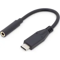 Digitus  
 Usb Type-C Audio adapter cable, - 3.5Mm M/F, 0.2M, input/output, Version 3.1 Ak-300321-002-S	 Black, 3.5Mm,