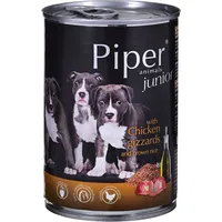 Dolina Noteci Piper Junior chicken gizzards with brown rice - Wet dog food 400 g Art1629235