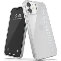 Dr Nona Superdry Snap iPhone 12 mini Clear Case srebrny/silver 42590 112742