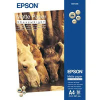Epson  
 Matte Paper Heavy Weight, Din A4, 167G/Mâ², 50 Sheets C13S041256