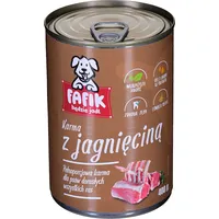 Fafik Dog food with lamb - Wet dog 400 g 5904734019909