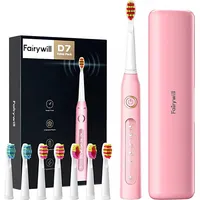 Fairywill Sonic toothbrush with head set and case Fw-507 Plus Pink Fw-507PinkTravel Ca