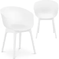 FrommAmpStarck Skandināvu plastmasas kausa krēsls līdz 150 kg, 2 gab.balts 10260138
