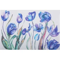 Galda paklājiņš 45X30 Ziedu, zili un krēmkrāsas ziedi 1168530