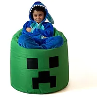 Go Gift Sako bag pouffe Minecraft green Xxl 110 x 90 cm Art1202411