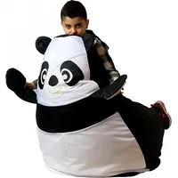 Go Gift Sako bag pouffe Panda black and white Xl 130 x 90 cm Art1205983