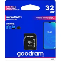 Goodram 32Gb Micro Sdhc U1-I Class 10 Atmiņas Karte ar Adapteri 5908267930144