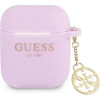 Gua2Lsc4Eu Guess 4G Charm Silicone Case for Airpods 1 2 Purple