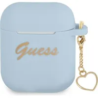 Guess case for Airpods  2 Gua2Lschsb blue Silicone Heart Charm