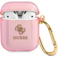 Guess Gua2Ucg4Gp Airpods cover różowy pink Glitter Collection